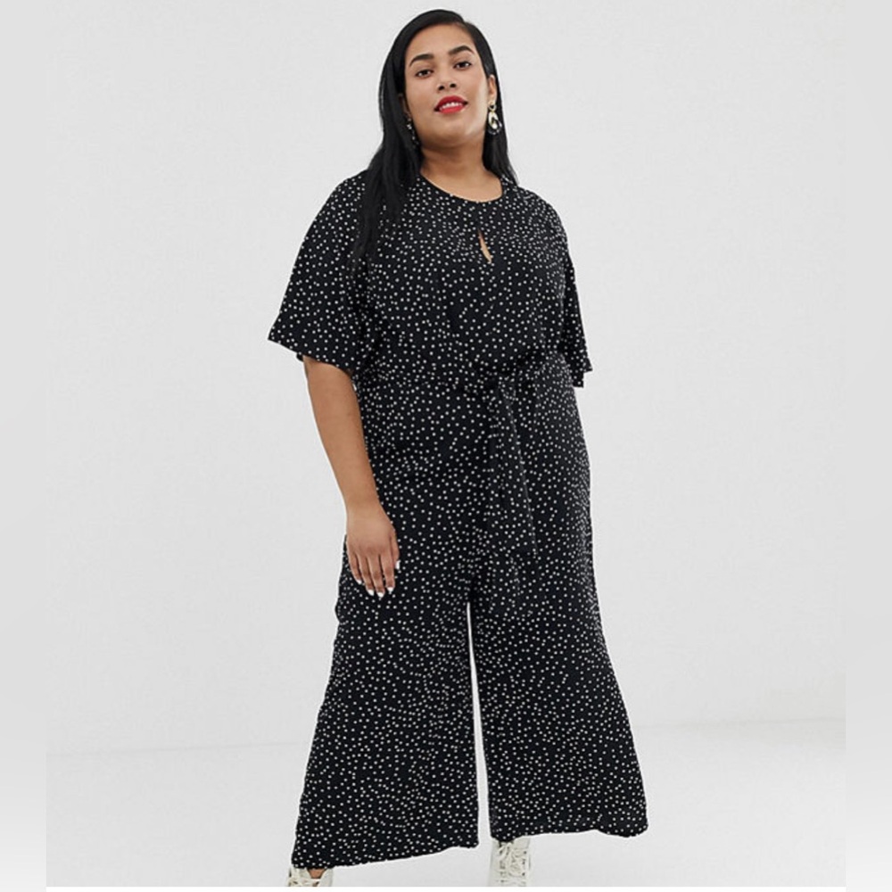 Glamorous Curve  Polka Dot‎ Jumpsuit
